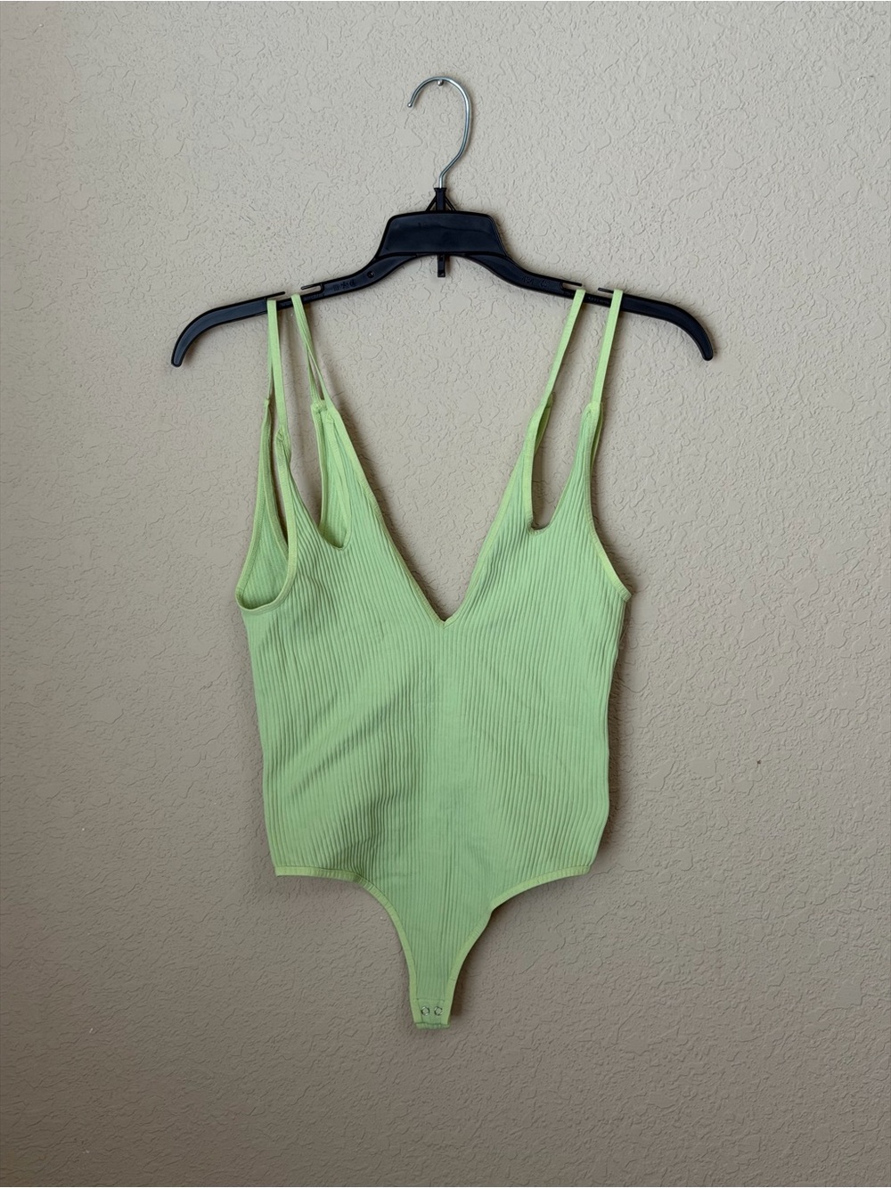 Free People Intimately Ribbed Lime Green Women’s One-Piece Bodysuit